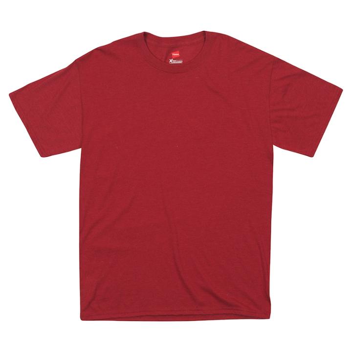 Men's Hanes Ultimate X-temp Freshiq Textured Slubbed Super Soft Crewneck Tee, Size: Xxl, Med Red