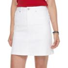 Women's Croft & Barrow&reg; Jean Skort, Size: 18, White