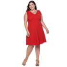 Plus Size Suite 7 Fit & Flare Dress, Women's, Size: 1xl, Dark Red