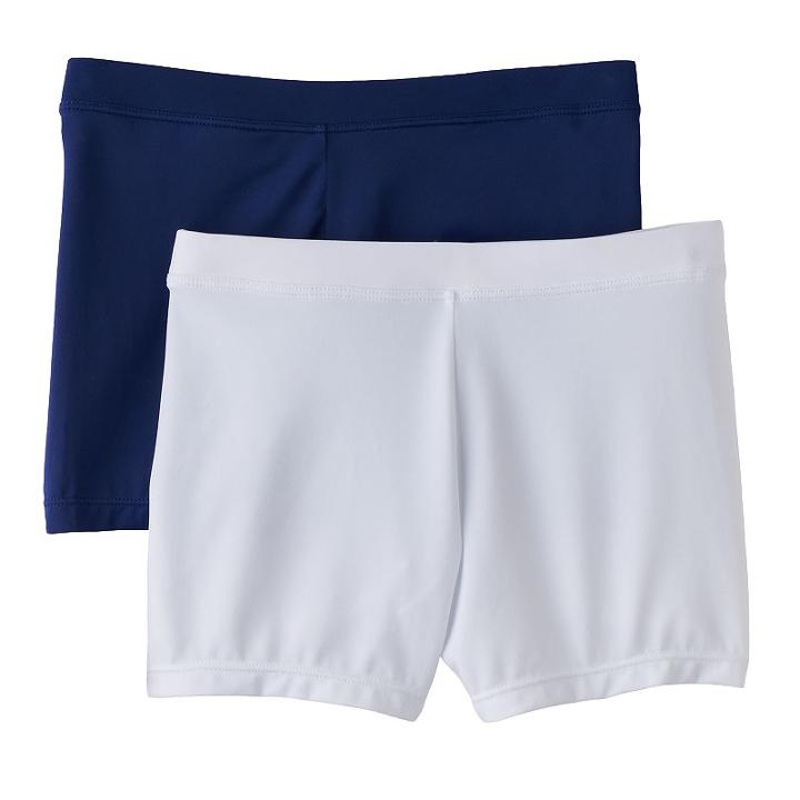 Girls Maidenform 2-pk. Playground Pals Bike Shorts, Girl's, Size: Xs, Blue (navy)