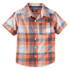 Boys 4-8 Oshkosh B'gosh&reg; Buffalo Check Short-sleeved Button-front Shirt, Boy's, Size: 5, Ovrfl Oth