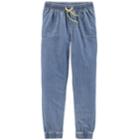 Girls 4-12 Carter's Chambray Jogger Pants, Size: 8, Blue