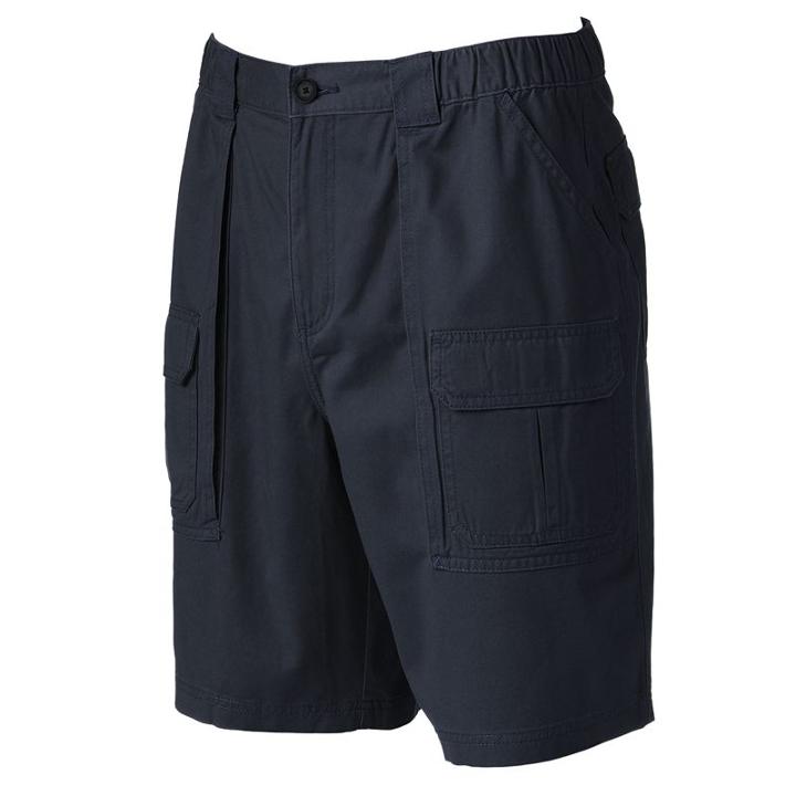 Men's Croft & Barrow&reg; Relaxed-fit Side-elastic Cargo Shorts, Size: 42, Blue