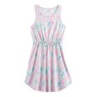 Girls 7-16 So&reg; Chest Pocket Patterned Dress, Size: M/10, Light Grey