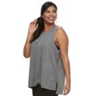 Juniors' Plus Size So&reg; Lace-up Side Tank, Teens, Size: 2xl, Med Grey