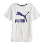 Boys 8-20 Puma Big Logo Tee, Size: Medium, White