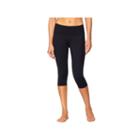 Women's Shape Active Tru S-seam Compression Capri Workout Leggings, Size: Large, Black