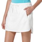 Women's Grand Slam Performance Solid Drawstring Golf Skort, Size: Small, White