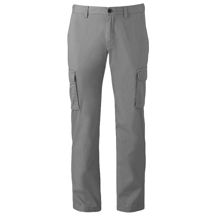 Men's Marc Anthony Slim-fit Twill Cargo Pants, Size: 40x36, Grey