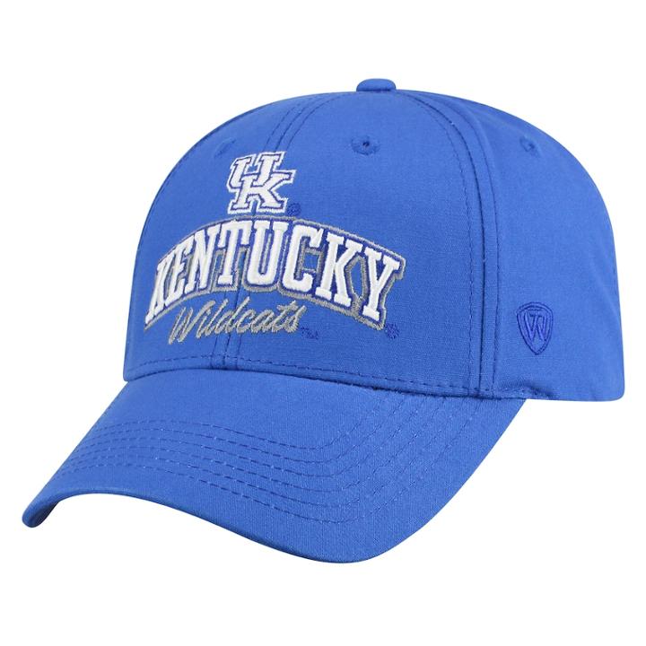 Adult Top Of The World Kentucky Wildcats Advisor Adjustable Cap, Men's, Med Blue