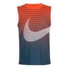 Boys 4-7 Nike Reverberating Print Dri-fit Swoosh Tank, Size: 4, Brt Orange