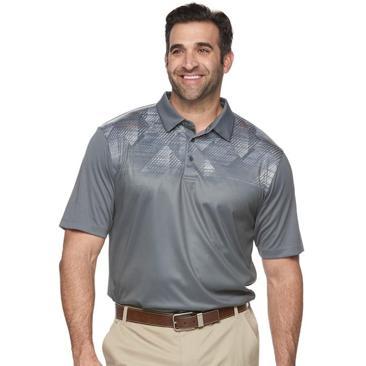 Big & Tall Grand Slam On Course Regular-fit Space-dyed Performance Golf Polo, Men's, Size: 3xl Tall, Med Grey