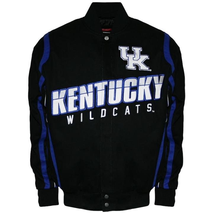 Men's Franchise Club Kentucky Wildcats Select Twill Jacket, Size: 3xl, Black