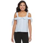 Juniors' Candie's&reg; Off The Shoulder Top, Girl's, Size: Large, White