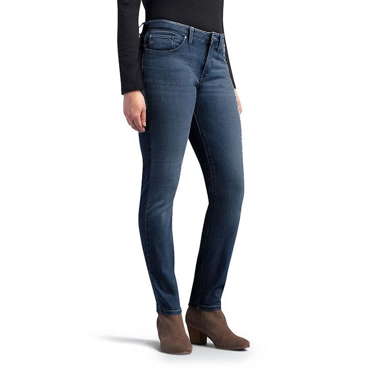 Women's Lee Faith Modern Fit Skinny Dream Jeans, Size: 18 T/l, Dark Blue