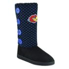 Women's Kansas Jayhawks Button Boots, Size: Large, Black