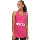 Women's Adidas Essential Linear Logo Tank, Size: Xs, Brt Pink
