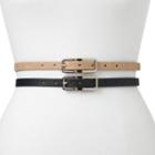 Women's Apt. 9&reg; 2-for-1 Belt Set, Size: Medium, Grey Other