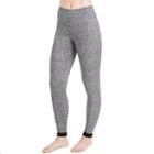 Women's Cuddl Duds Softwear Lace Trim Leggings, Size: Small, Med Beige