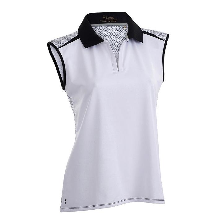 Plus Size Nancy Lopez Favor Sleeveless Golf Polo, Women's, Size: 1xl, White