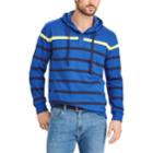 Big & Tall Chaps Classic-fit Striped Hoodie, Men's, Size: L Tall, Blue