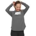 Women's Nike Sportswear Advance 15 Long Sleeve Top, Size: Small, Grey
