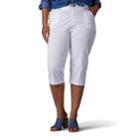 Plus Size Lee Lyric Twill Skimmer Capris, Women's, Size: 20 - Regular, White