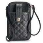 Apt. 9&reg; Jacqui Quilted Crossbody Wallet, Women's, Black