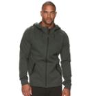 Big & Tall Fila Sport&reg; Athletic-fit Space-dye Fleece 2.0 Fleece Jacket, Men's, Size: Xxl Tall, Dark Green
