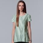 Women's Simply Vera Vera Wang Essential Textured Tee, Size: Large, Lt Green