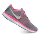 Nike Flex 2016 Rn Grade School Girls' Running Shoes, Girl's, Size: 5, Grey