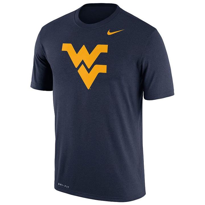 Men's Nike West Virginia Mountaineers Legend Dri-fit Tee, Size: Small, Blue (navy)