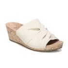 Lifestride Mallory Women's Wedge Sandals, Size: 6.5 Wide, Beig/green (beig/khaki)