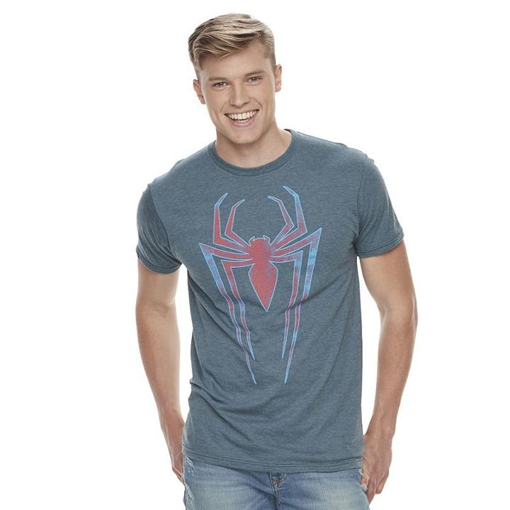 Men's Marvel Spider-man Logo Tee, Size: Medium, Green Oth