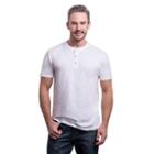 Men's Lee The Weekender Classic-fit Textured Henley, Size: Xxl, White