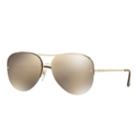 Vogue Vo4080s 58mm Pilot Mirrored Sunglasses, Women's, Gold