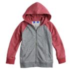 Boys 4-12 Sonoma Goods For Life&trade; Colorblock Zip Hoodie, Size: 8, Dark Red