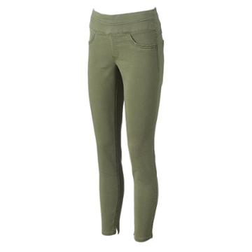 Women's Artisan Crafted By Democracy Green Jeggings, Size: 6, Green Oth