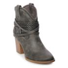 So&reg; Elm Women's High Heel Ankle Boots, Size: Medium (6), Med Grey