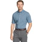 Big & Tall Van Heusen Flex Stretch Short Sleeve Button-down Shirt, Men's, Size: 3xl Tall, Blue Other
