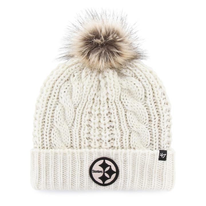 Women's '47 Brand Pittsburgh Steelers Meeko Cuffed Knit Hat, White