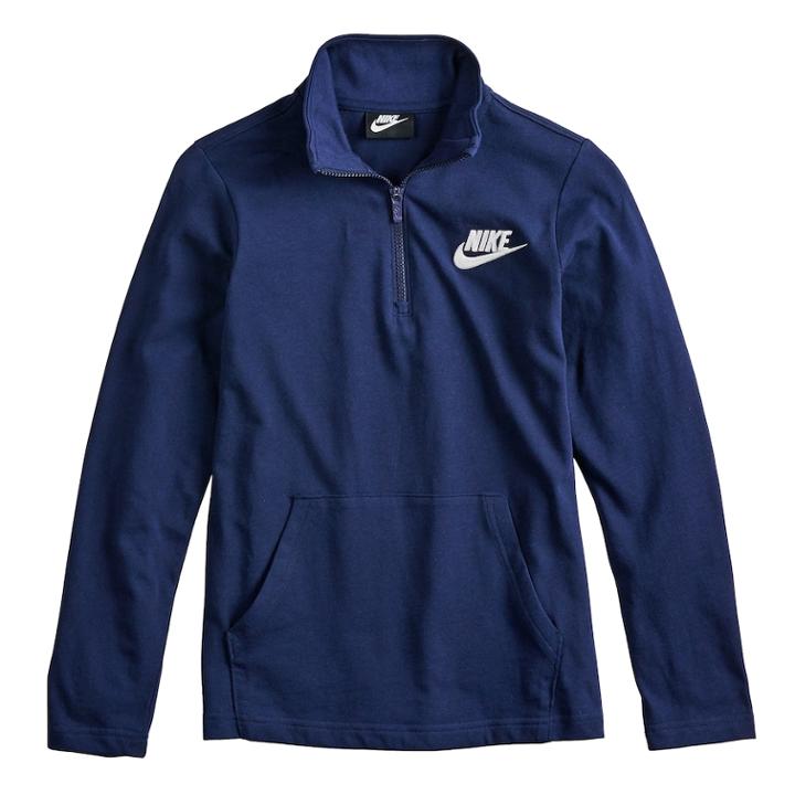 Boys 8-20 Nike Half-zip Pullover, Size: Medium, Light Blue