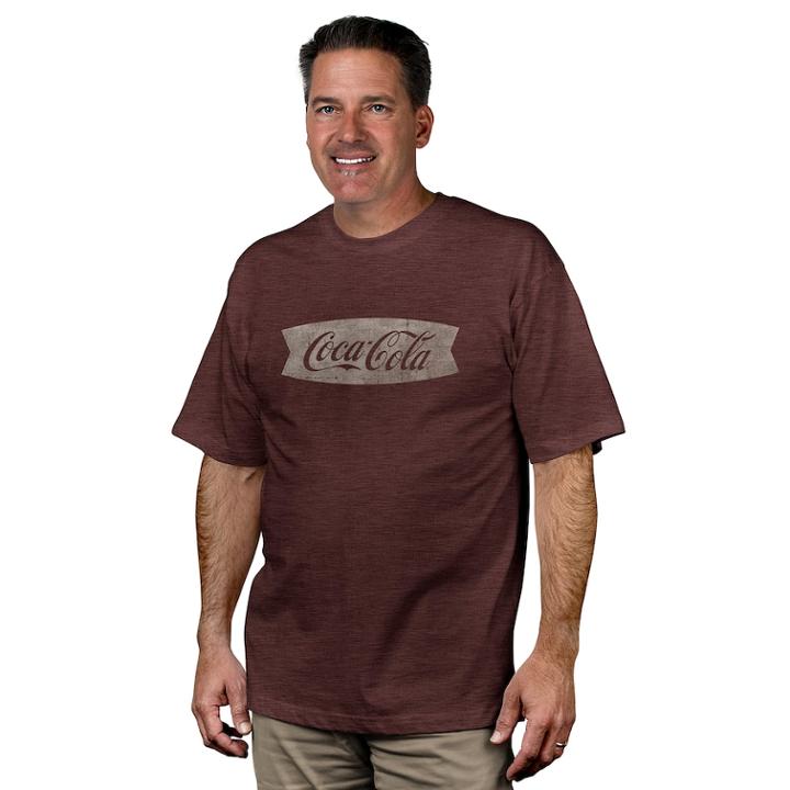 Men's Newport Blue Coca-cola Graphic Tee, Size: Large, Brt Red