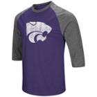Men's Campus Heritage Kansas State Wildcats Moops Tee, Size: Large, Drk Purple