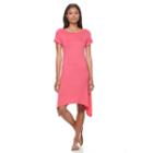 Women's Apt. 9&reg; Shark-bite T-shirt Dress, Size: Medium, Med Pink