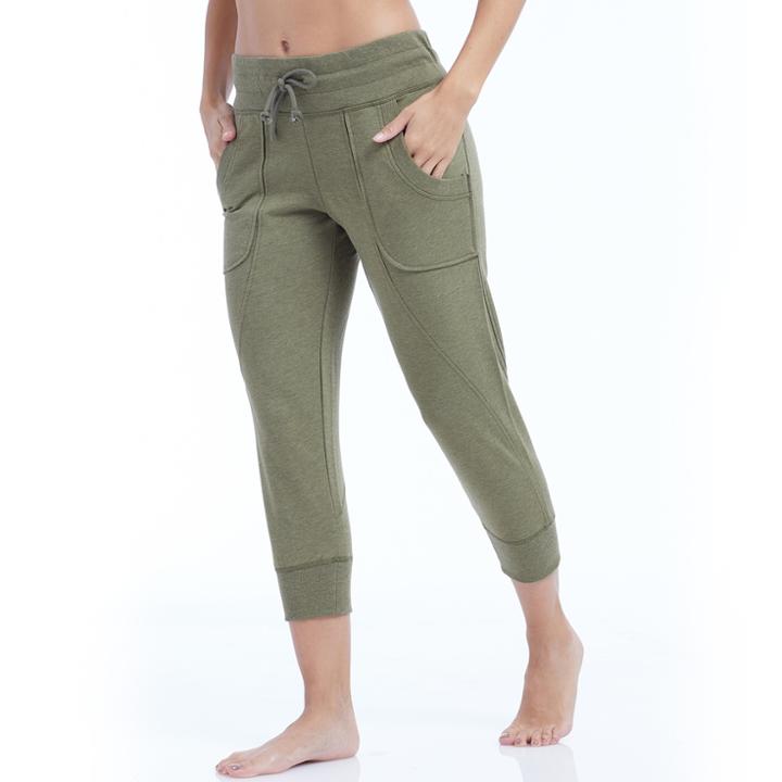 Women's Balance Collection Luna Jogger Capris, Size: Xl, Dark Green