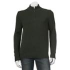 Big & Tall Croft & Barrow&reg; Classic-fit 5gg Quarter-zip Sweater, Men's, Size: 4xb, Lt Green