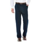 Men's Haggar&reg; Work To Weekend&reg; Classic-fit Flat-front No-iron Expandable Waist Pants, Size: 34x34, Blue