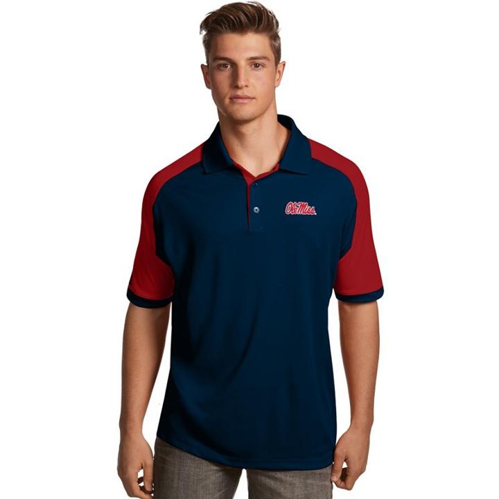 Men's Antigua Ole Miss Rebels Century Polo, Size: Medium, Blue (navy)
