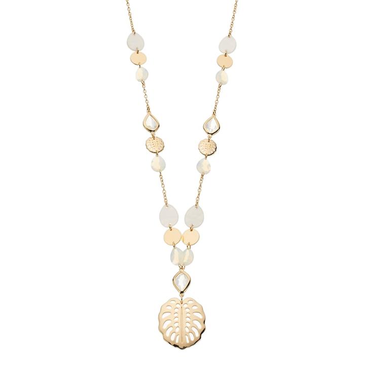 Dana Buchman Lead & Disc Station Necklace, Women's, White